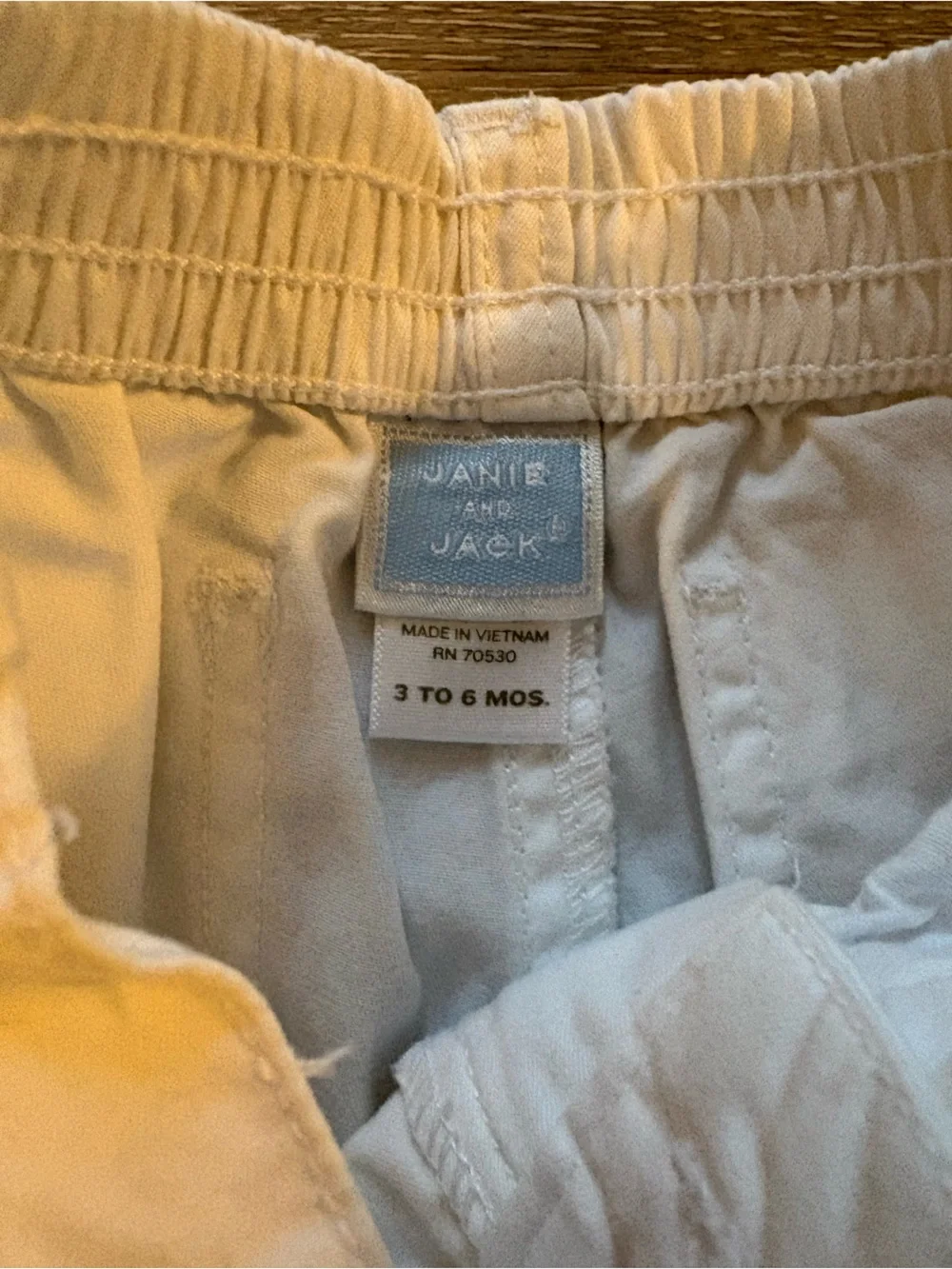 Janie and Jack White Cargo Shorts